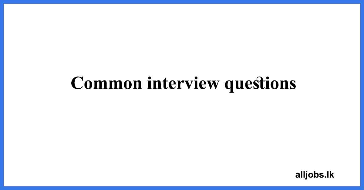 Common-interview-questions