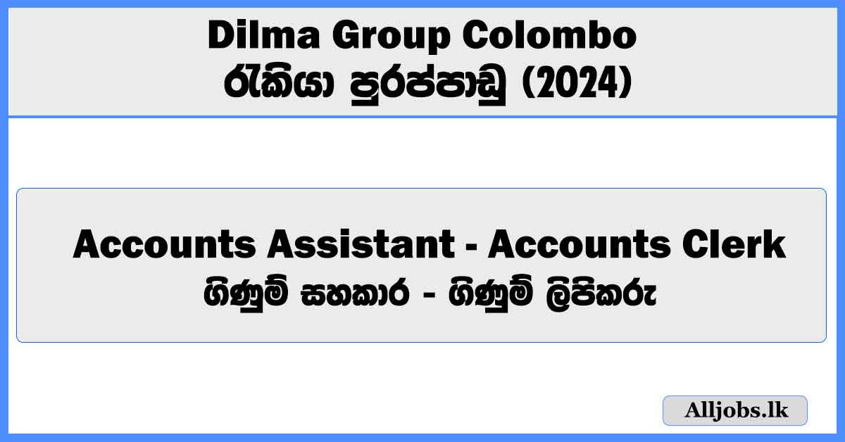 accounts-assistant-accounts-clerk-dilma-group-colombo-job-vacancies-2024