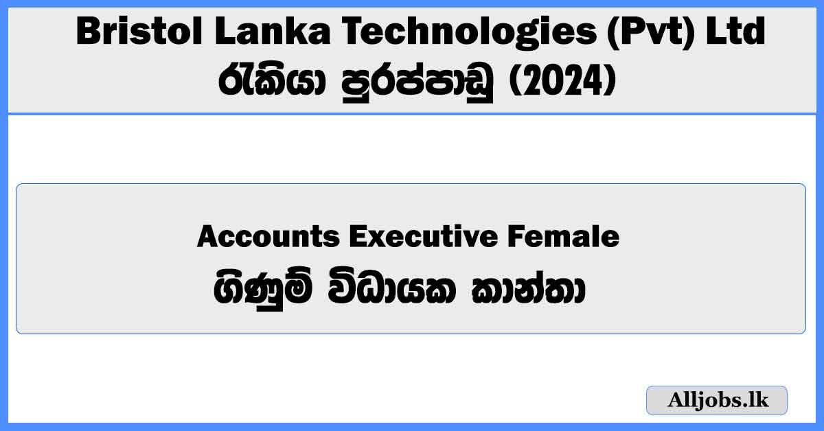 accounts-executive-female-bristol-lanka-technologies-pvt-ltd-job-vacancies-2024