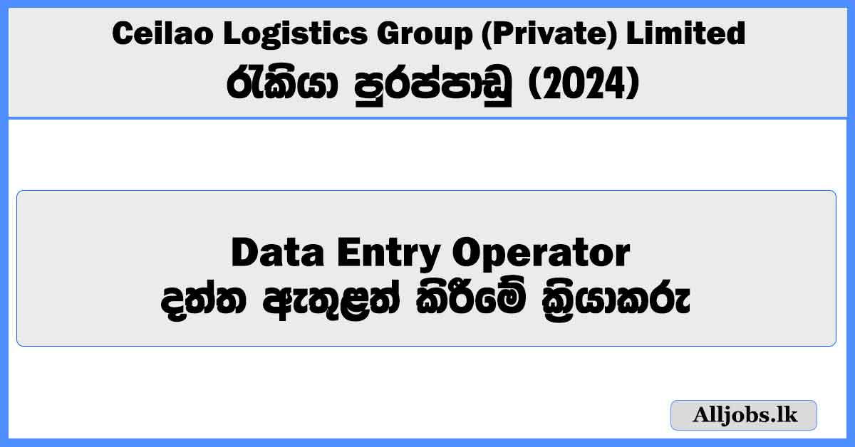 data-entry-operator-ceilao-logistics-group-private-limited-job-vacancies-2024