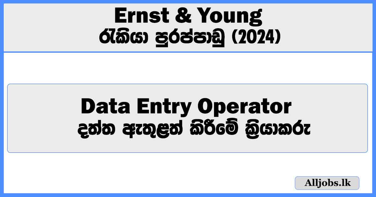 data-entry-operator-ernst-and-young-job-vacancies