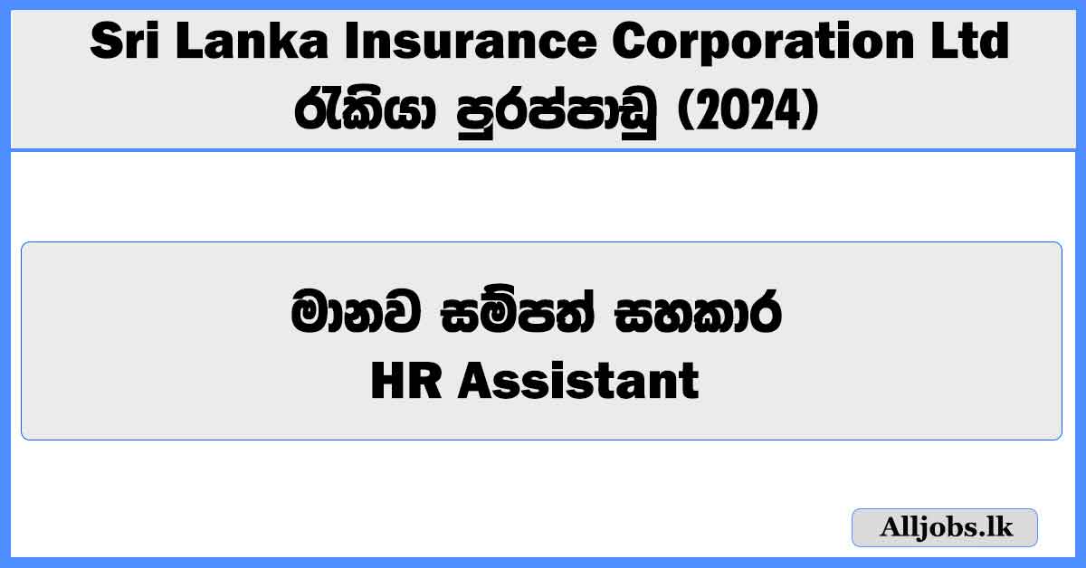 hr-assistant-general-insurance-sri-lanka-insurance-corporation-ltd-job-vacancies