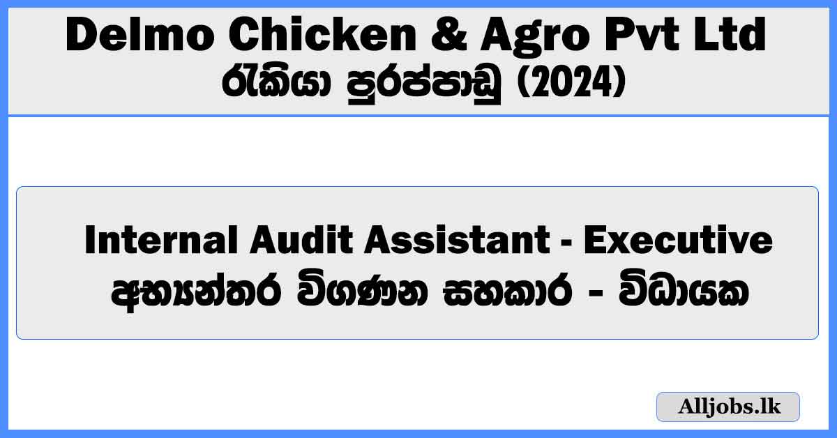 internal-audit-assistant-executive-delmo-chicken-and-agro-pvt-ltd-job-vacancies-2024